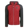 thumbnail image 2 of Men's Cutter & Buck Heather Red Atlanta Falcons  Mainsail Hoodie Raglan Full-Zip Jacket, 2 of 3