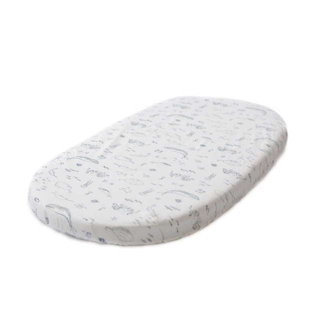 Sábana bajera ajustable Stokke Sleepi de Pehr Life Aquatic, 100% algodón
