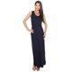 thumbnail image 1 of Krisp - Vestido Maxi sin mangas Shirred para chica mujer (Azul Marino), 1 of 2