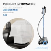 edx Standing Garment Steamer with 1.8L Water Tank, Gray