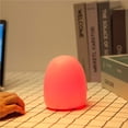 thumbnail image 3 of Rogue Rabbit Silicone Night Light Soft Cute Usb Charging Pat Light Inducción Colorida Decoloración Atmósfera Lámpara De Mesa Para Dormitorio Cabecero Niños Night Company matsuzay HA013212-00, 3 of 7