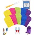 thumbnail image 1 of Reusable Chenille Microfiber Dust Duster, 2026 New Damp Dusters Replacement Heads Washable with Handle for Cleaning, Flat Multi Surface Pads Tools for Home Car and Furniture, 1 of 5