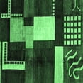 thumbnail image 1 of Ahgly Company Indoor Square Abstract Emerald Green Modern Area Rugs, 7' Square, 1 of 4