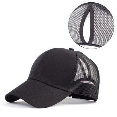 2022 Glitter Ponytail Baseball Cap Women Snapback Dad Hat Mesh Trucker Caps Messy Bun Summer Hat Female Adjustable Hip Hop HatsAdjustable Gao Jinjia LED