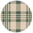 thumbnail image 2 of Safavieh Courtyard Benjamin Plaid Indoor/Outdoor Area Rug, Green/Beige, 7'10" x 7'10" Round, 2 of 11