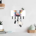 thumbnail image 6 of Pig Head Mail Holder Organizer Wall Mount with Shelf Key Holder Key Rack with 5 Key Hooks for Wall Decorative, 6 of 6