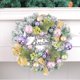 thumbnail image 1 of Puntoco Corona navideña con bolas y flores de plástico, guirnalda navideña para las vacaciones de invierno, decoración para la puerta de entrada de la casa, 1 of 6
