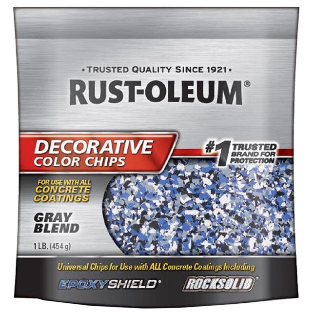 Flecto 301359 1 lbs Blend Decorative Chips, Gray