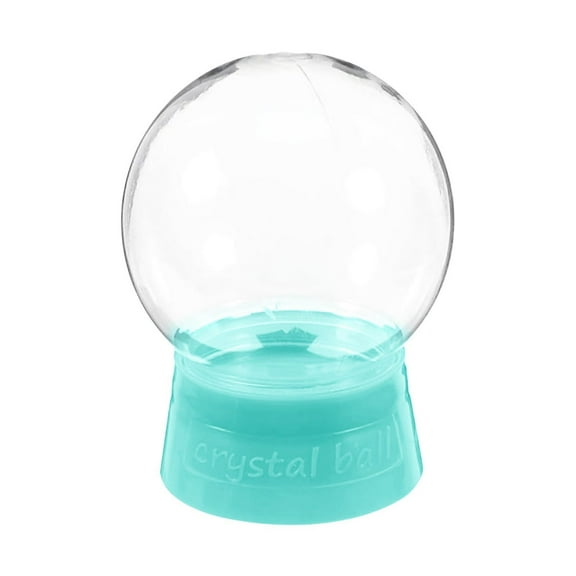 Snow Globe, Water Globe, Clear Plastic Water Jar with Screw Off Cap Fillable Candy Bottle Cookie Jar for DIY Craft Christmas Flower Moss Landscape, 1 Pcs, 2.56 Inches