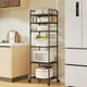 thumbnail image 2 of Carrito de cocina de 6 niveles con ruedas, organizador de almacenamiento, estantería multicapa para baño, despensa, lavandería, estante móvil con ruedas para organizar el hogar., 2 of 6