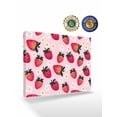 thumbnail image 2 of Strawberry Wall Art for Living Room,Canvas Picture Wall Decor for Bathroom Bedroom,Pink Spring Summer Rustic Floral Fruit Painting Artwork for Office Kitchen Hallway Dining Room Home Decor 16"x20", 2 of 8
