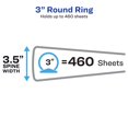 thumbnail image 2 of Carpeta Avery Economy View, 3 anillas, 1 blanca, 460 hojas, 2 of 9