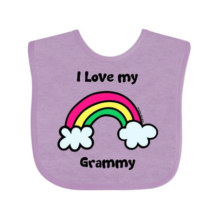 

Inktastic I Love My Grammy Gift Baby Boy or Baby Girl Bib