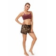thumbnail image 6 of LELINTA Women's Plus Size Mid Waist Leopard Shorts Hot Pants Summer Beachwear Casual Running Workout Shorts, 6 of 6