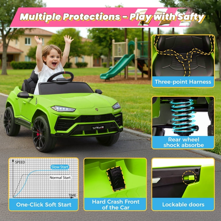 Lamborghini 12V Kids Ride On Car with Remote Control, Battery