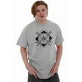 thumbnail image 4 of Compass Diamond Symbolic Spiritual Plus Size Crewneck Graphic Tee Shirt Brisco Brands 3X, 4 of 5