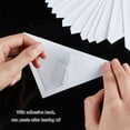thumbnail image 3 of PVC Calendar Corner Guards Adhesive Transparent Sheet Protectors Triangle Clear 101x101mm, 3 of 7