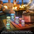 thumbnail image 4 of Yayeee Flameless Candles with Remote Flickering Battery Operated Multi Color Changing, White Flower Pattern, 4 of 7