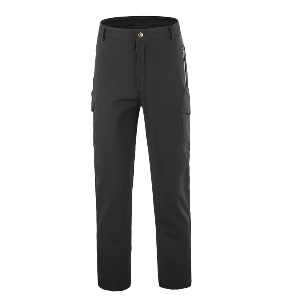 Men's Outdoor Sports Windproof Pants Fleece Lined Winter Warm Quick