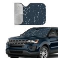 thumbnail image 4 of ZNDUO Car Windshield Sun Shade, Blue Space Constellation Stars Pattern Windshield Sun Shade UV Rays and Heat Sun Visor Protector Foldable Windshield Sun Shade, Small Size, 4 of 8