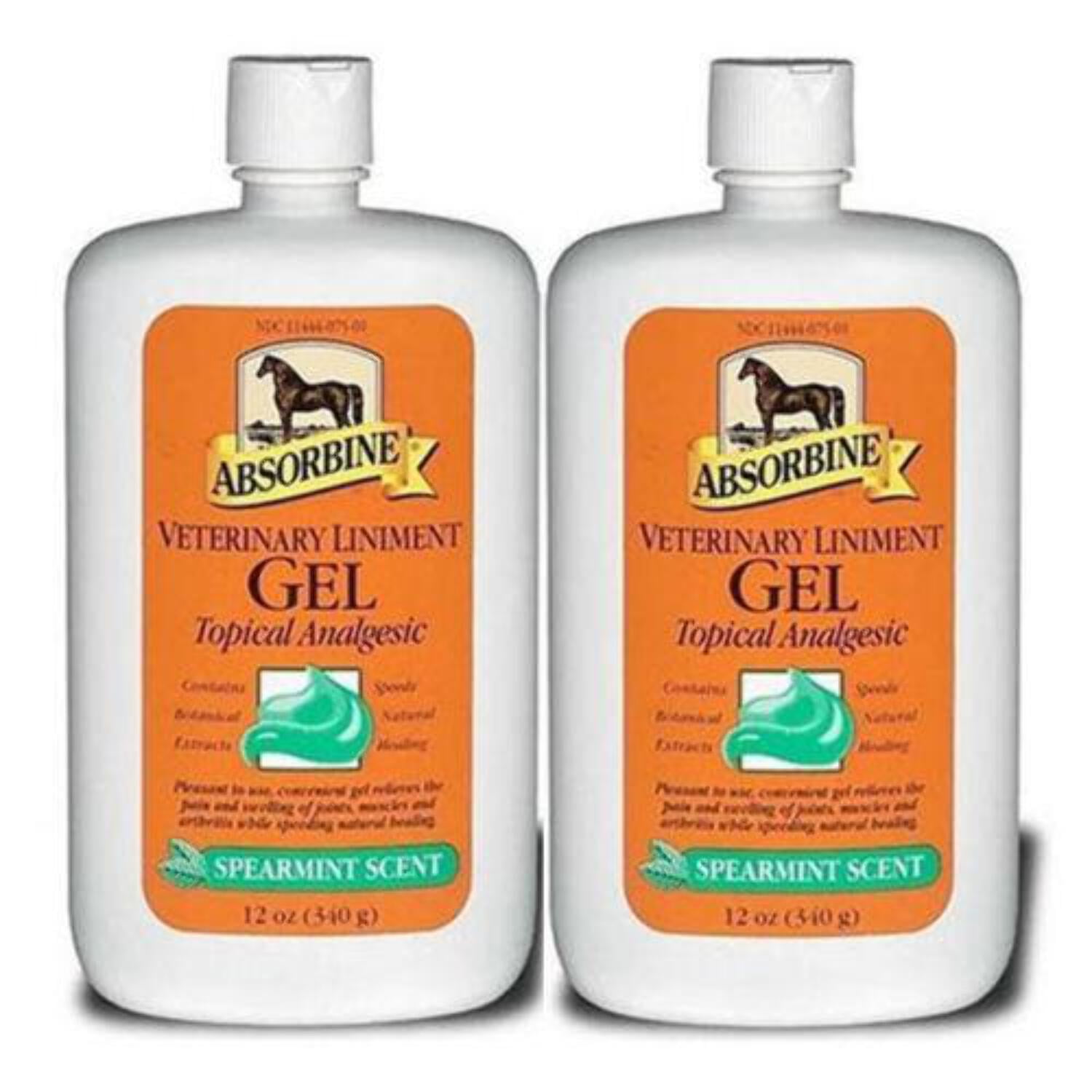 Absorbine Veterinary Liniment Gel for Horses 12 oz. 2Pack
