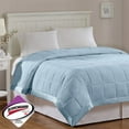 thumbnail image 1 of Madison Park Couverture en Microfibre Alternative au Duvet Résistante aux Taches, Full/Grand, Bleu, 1 of 8