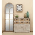 thumbnail image 4 of DecMode 38" x 35" Brown Wood 6 Baskets and 2 Doors Storage Unit, 1-Piece, 4 of 18