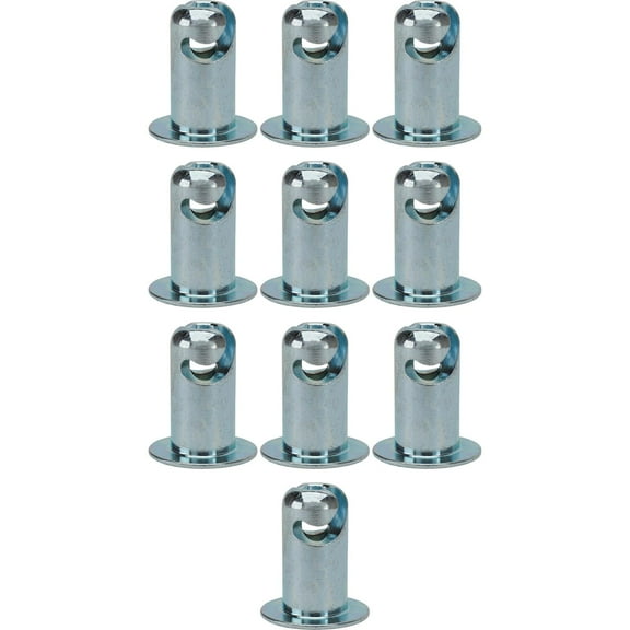 Speedway Motors Steel Oval Head Quarter Turn Panel Fasteners, .600 Inch Grip Length Zinc Plated Hardware for Body Panels, Hoods, Trunks and Access Panels, Pack of 10