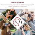 thumbnail image 6 of Pretyzoom Red Microfiber Camera Neck Strap with Stainless Steel for Travel and Mountaineering, 6 of 8
