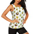 thumbnail image 2 of Fuzoiu Funny Avocado In Mexican Clothes Print Women's Workout Tank Top,Athletic Racerback Sports Tank,Tops Sleeveless Running Loose Fit Yoga Tops,Active Shirts for Yoga, Running, and Gym-Small, 2 of 7
