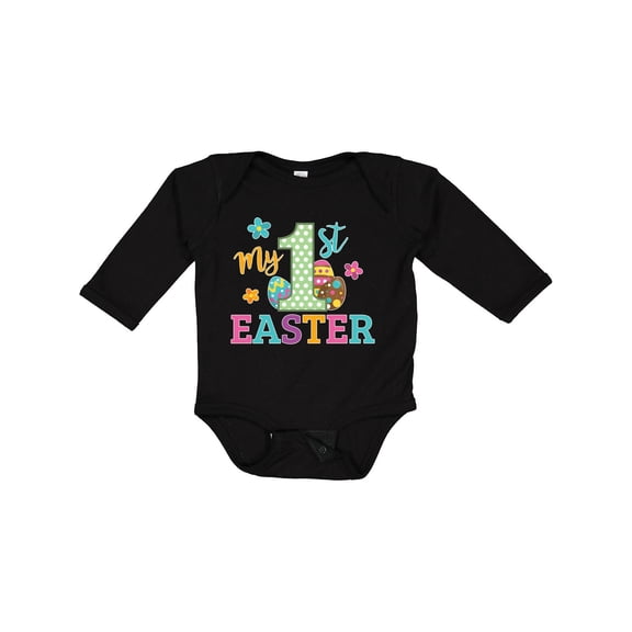Inktastic My 1st Easter Boys or Girls Long Sleeve Baby Bodysuit