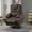 Brown Velvet, variant on JUUXO Lift Chairs Collection Adult Oversized Lift Chair with Heated, Breathable Faux Leather, Solid Print, Living Room