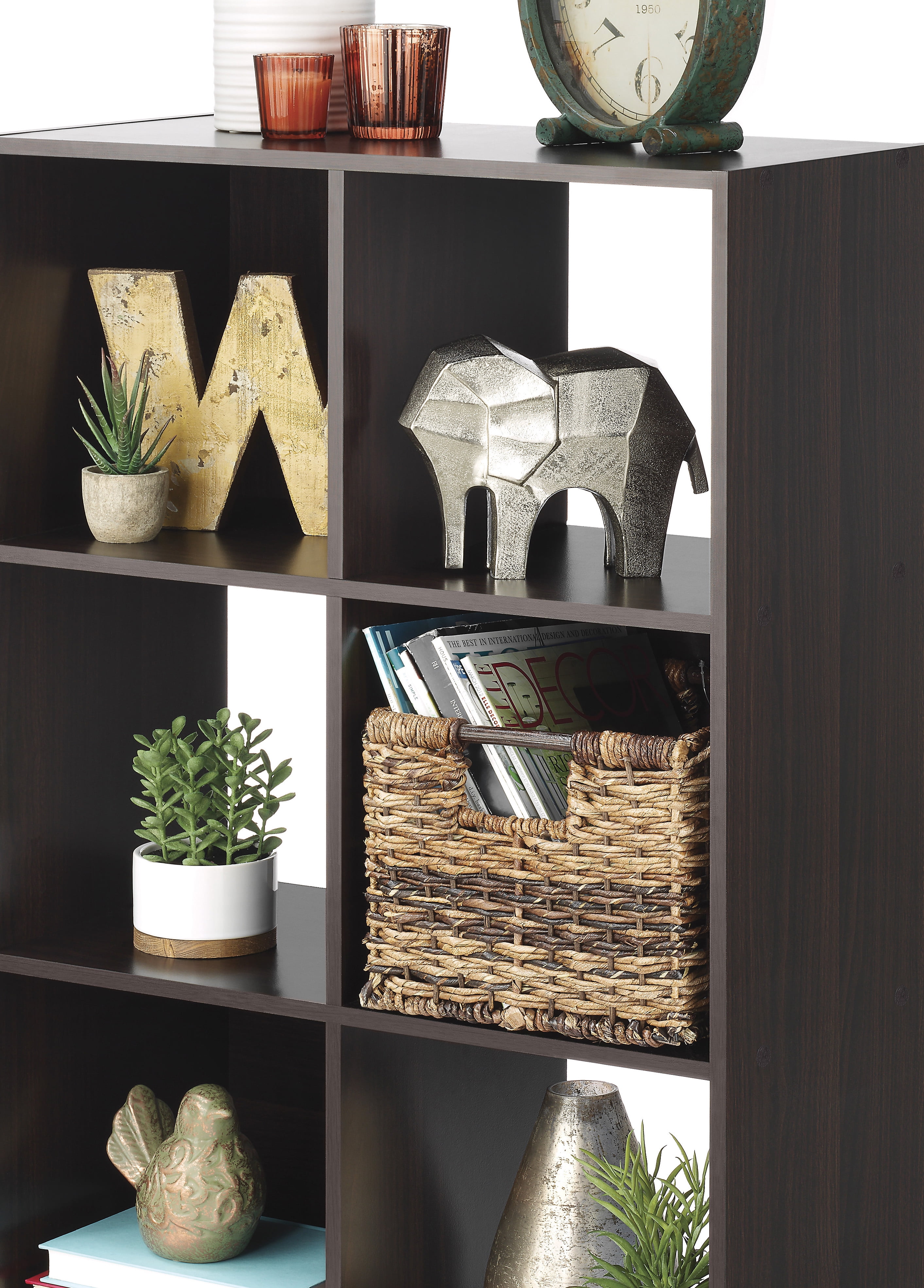 Whitmor Cube Organizer - 6 Section - Espresso - Adult Use