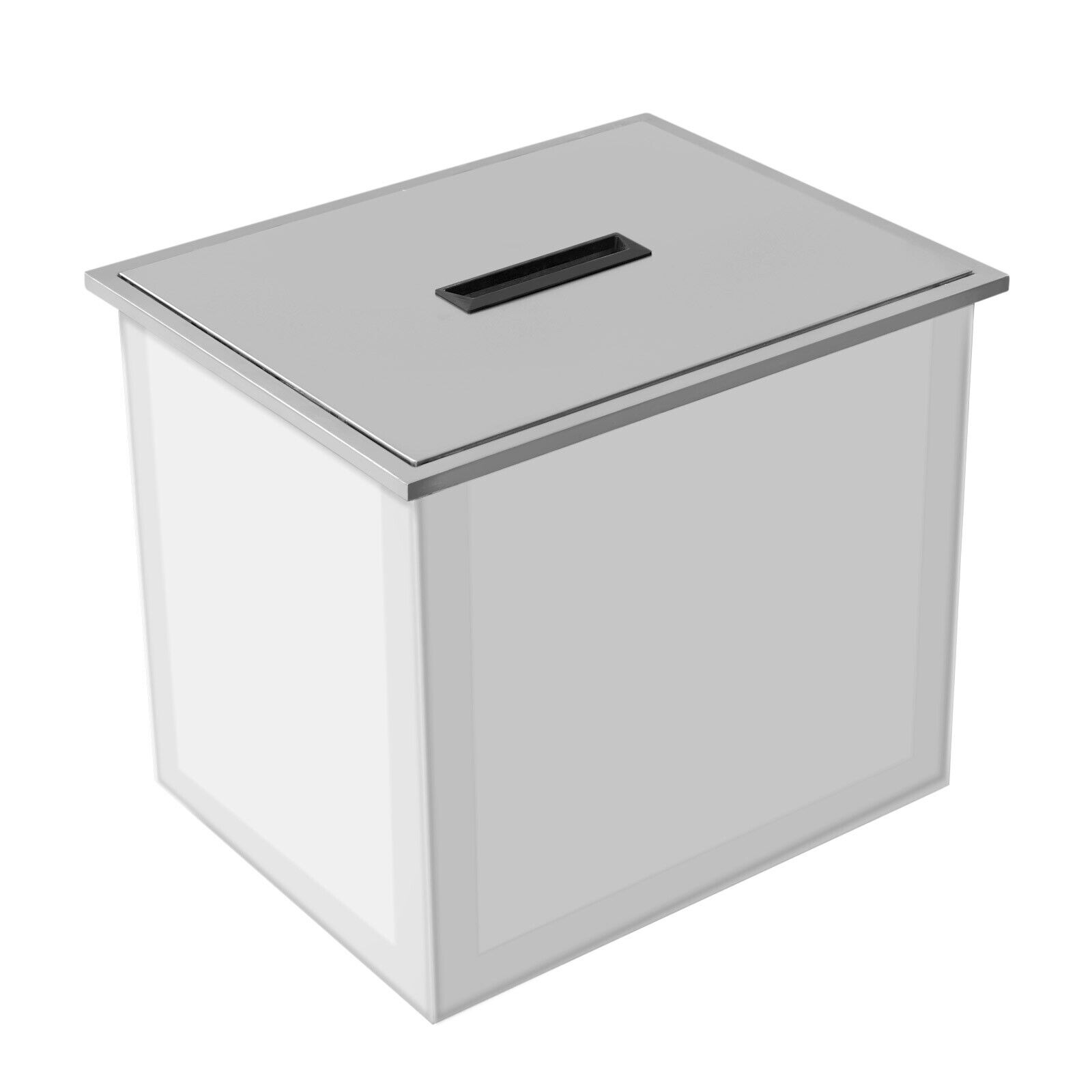 Food-Grade 304 Stainless Steel Ice Cooler with Cover All-in-One Ice Chest