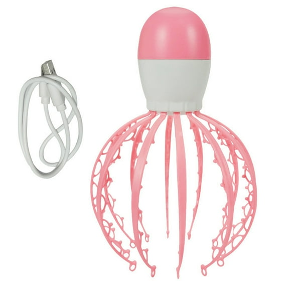 EeaseMX Mini masajeador de cabeza con USB y forma de pulpo, relajante muscular.