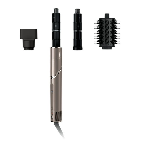 Shark FlexStyle Air Styling & Drying System - Powerful Hair Dryer Brush & Multi-Styler with Auto-Wrap Curlers, Mocha/Silver, HD431BR