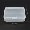 thumbnail image 2 of Unique Bargains 72x17mm Plastic Square Clear Storage Container Box with Lid, 12 Pack, 2 of 5