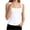 White -CS19, variant on Dwellite Womens Square Neck Tank Tops Cute Double Layer Sleveless Solid Color Basic Tee Workout Summer Shirts Light Gray S