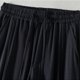 thumbnail image 5 of Pantalones largos para hombre, informales, holgados, ventilados, con bolsillos y cordón, rectos, de poliéster., 5 of 5