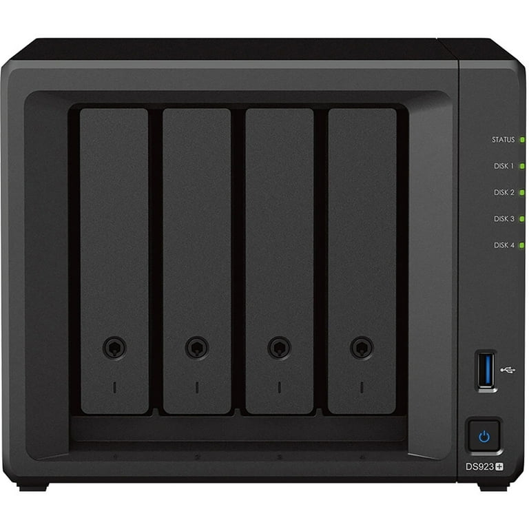 Synology NASキット 4ベイ DS923+　(元箱なし) Synology DiskStation DS923+ 4-Bay NAS Enclosure, AMD Ryzen R1600