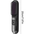thumbnail image 5 of Cepillo alisador de pelo inalámbrico con calentamiento rápido, 3 modos de temperatura, pantalla LED, protección anti-quemaduras, color negro., 5 of 5