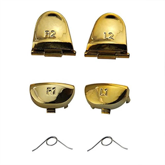 Gatillos L1, L2, R1 y R2 Color Oro MandaLibre Para PlayStation 4