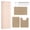 Beige Pink+Beige Coffee, variant on Ileading 16-Piece Beige Pink Shower Curtain with Beige Coffee Rug Sets, Waterproof Waffle Shower Curtain & Soft Non-Slip Bath Rugs with 12 Hooks, Bathroom Sets