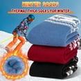 thumbnail image 6 of Loritta 3 Pairs Thermal Socks for Women, Winter Thick Warm Heated Boot Crew Socks Size 5-11, 6 of 6