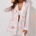 thumbnail image 4 of LOVZFMLL Jackets for Women's Pure Color Fashion Lapel Button Long Sleeve Small Blazer Overcoat Tops, 4 of 7