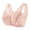 Pink, variant on Bras for Women Front Closure Under $5 Wire Free Plus Size Lace Fashion Thin Style Ventilate Front Buckle Bra Without Steel Rim