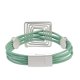 thumbnail image 3 of Brazalete multicapa para mujer, brazalete falso, hecho a mano Verde, 3 of 8
