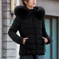 thumbnail image 4 of Ruimatai Women's Casual Long Sleeve Hooded Jacket Polyester Solid Color Coat with Pockets, 4 of 9