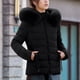 thumbnail image 4 of Parkas de manga larga para mujer, chaqueta informal de algodón con capucha y mangas largas de colores., 4 of 9