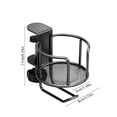 thumbnail image 3 of Soporte metálico para vasos de escritorio con pinza, gancho para auriculares y mochila para guardar en la oficina, el coche y el baño., 3 of 6